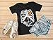 Tstars Halloween Skeleton Xray Rib Cage Costume Women T-Shirt X-Large Black