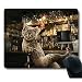 Personalized Custom Funny Bar Cheers Drinking Space Cat in High Heels Cmoputer Mouse Pad