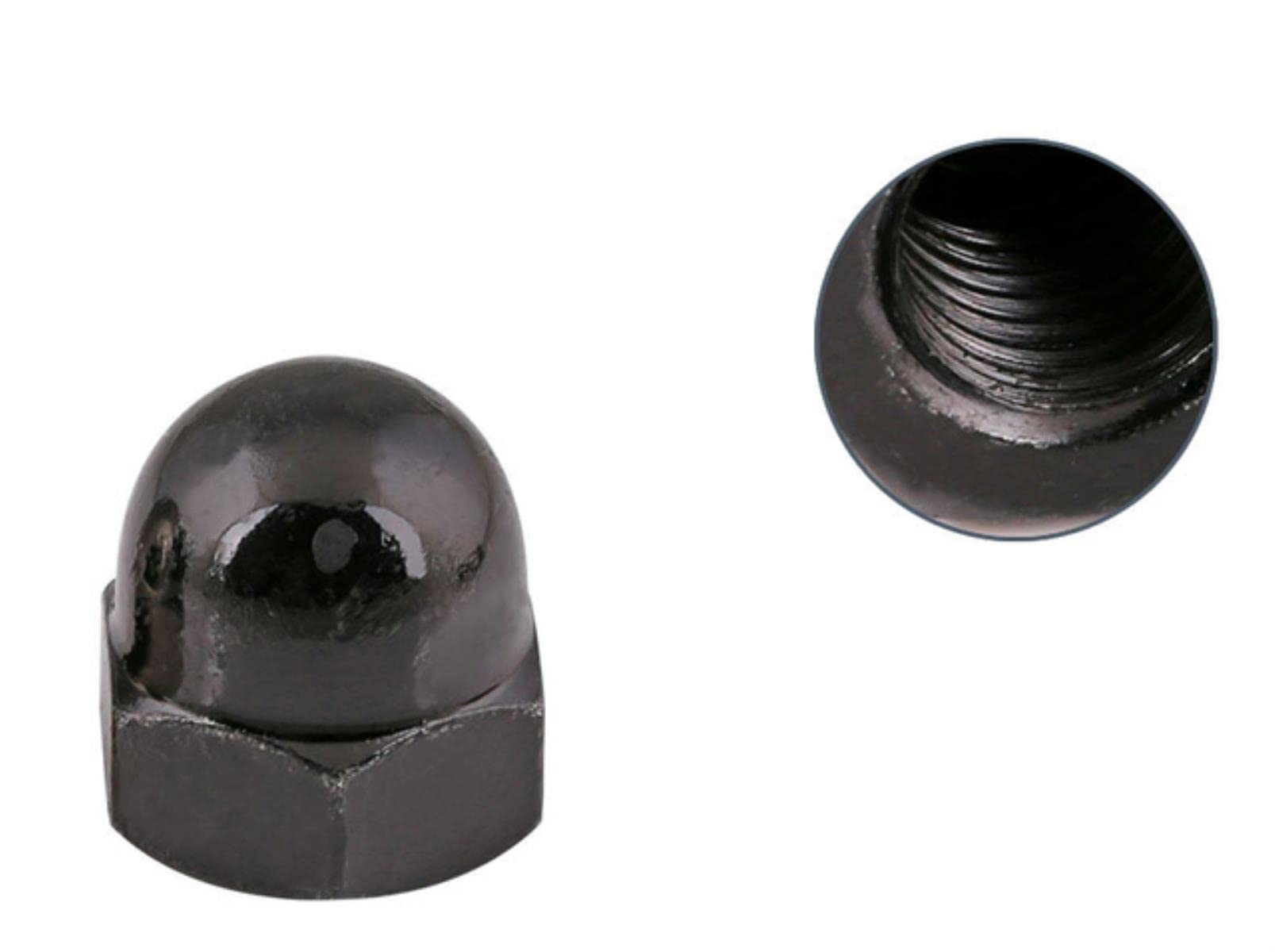 100 Dadi Autobloccanti In Nylon 9/16-12 - Grado 8, Zincatura Gialla (Pollici)