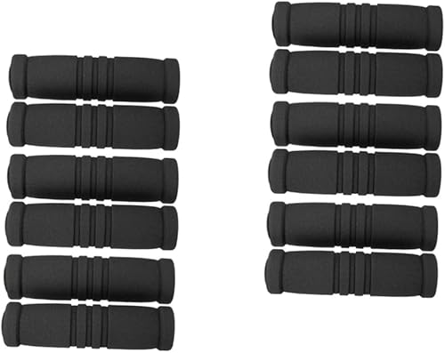 INOOMP 6 pares de manillares de bicicleta para niños, manillares de bicicleta, empuñaduras de goma para manillar, empuñaduras de goma para manillar,