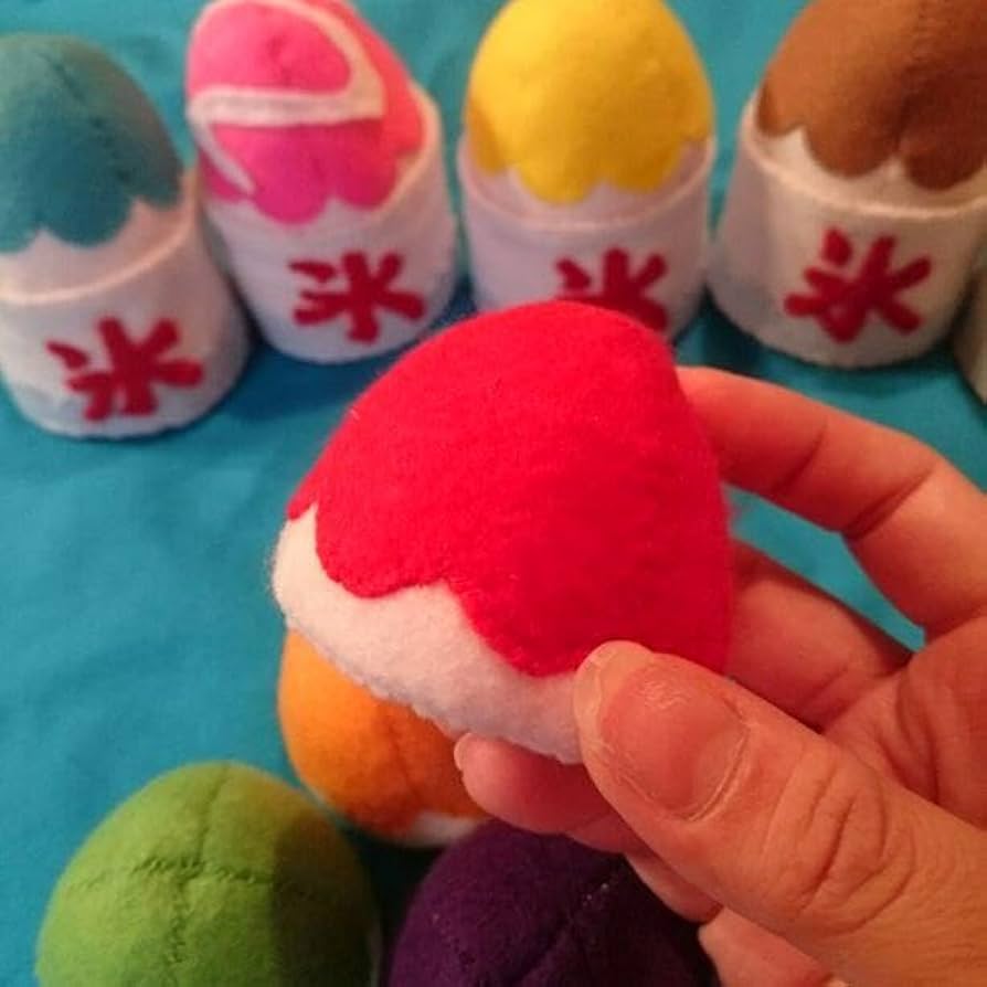 【受注生産】おまつりフードかき氷★フェルトままごと Amazon.co.jp: 受注生産おまつりフードかき氷フェルトままごと