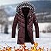 Wintermantel Herren Wasserdicht Schwarz Winter Einfarbige Winterjacke Steppjacke Steppmantel Mit Fellkapuze Plüschkragen Baumwolljacke Leicht Windjacke Mantel Daunenjacke Daunenmantel Outdoorjacke