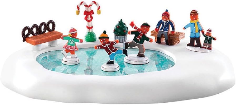 Lemax Gingerbread Skating Pond, Battery Operated (4.5V) #84352