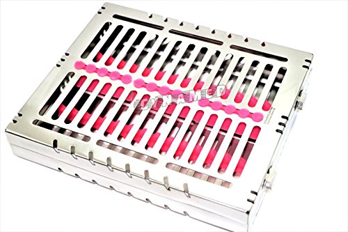 1 German Dental Autoclave Sterilization Cassette Tray for 15 Instrument 8.25X7.25X1.25