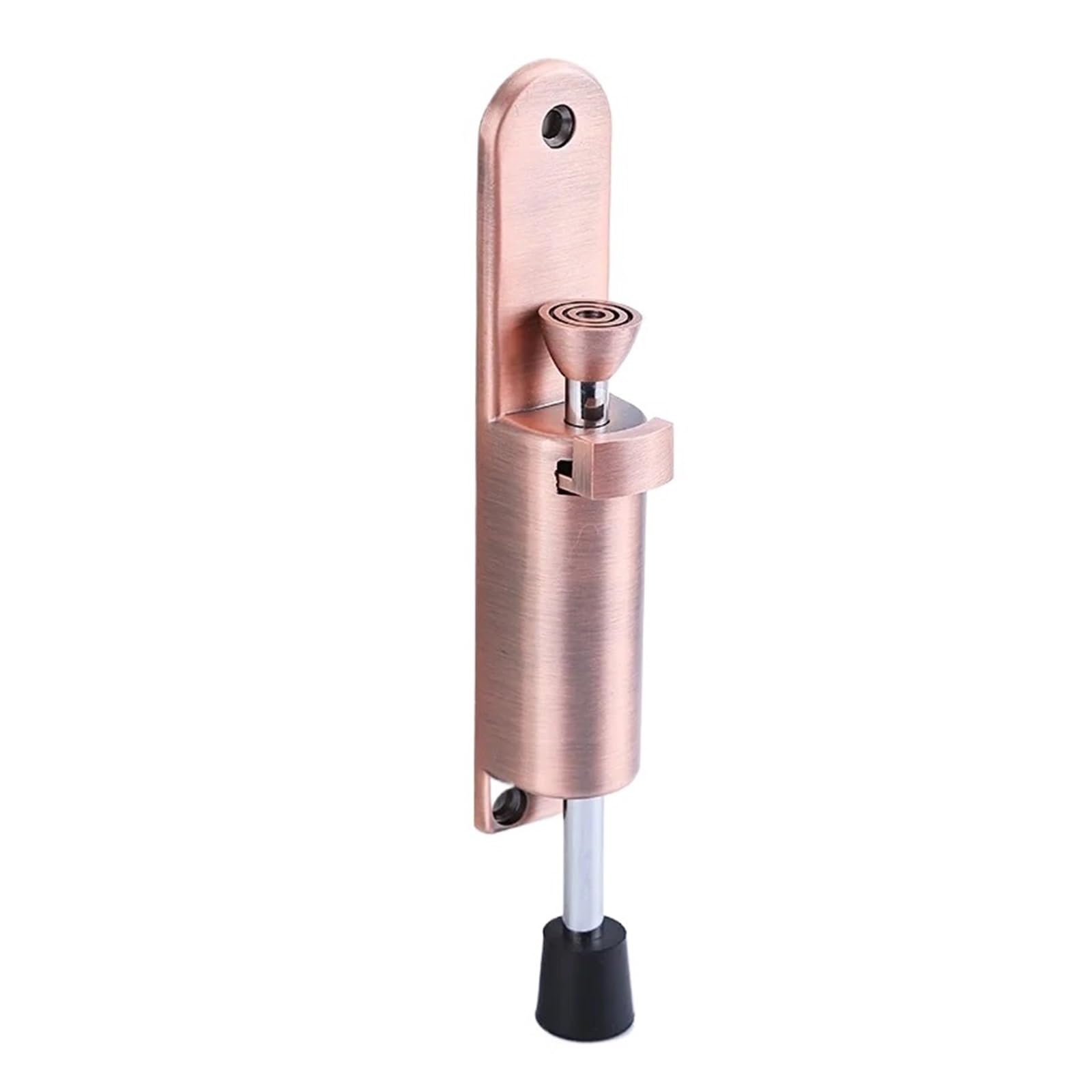 Hqycl Golden Stainless Steel Telescopic Door Stopper Silver Spring Loaded Step-On Door Holder Door Stops For Household Hardware
