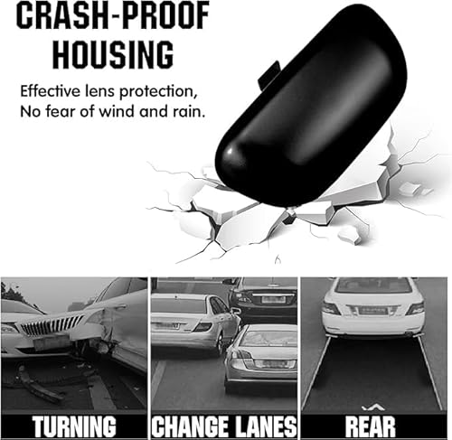 image for LivTee Adjustable Mounted Blind Spot Mirror HD Glass Wide Angle Side R