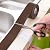 Gizhome 2 Pack Caulk Strip PE Self Adhesive Tape for Bathtub Bathroom Shower Toilet Kitchen and Wall Sealing 1-1/2" x 11'- Brown