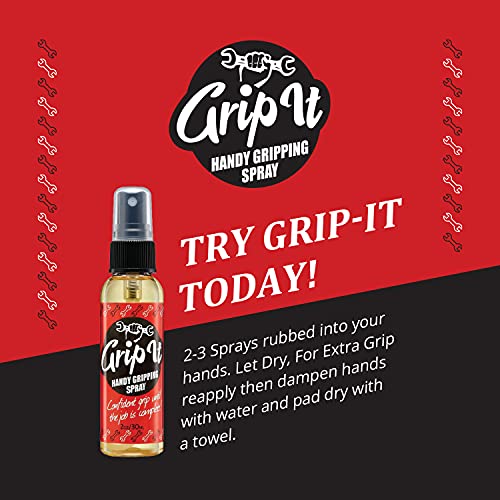 Grip-iT Hand Grip Spray - Improved Pole Grip and Tennis Grip - Liquid Chalk Replacement - Supplement Your Tennis Grip Tape - Better Pole Grip for Pole Dancing - Lifting Chalk Substitute (3 Pack)