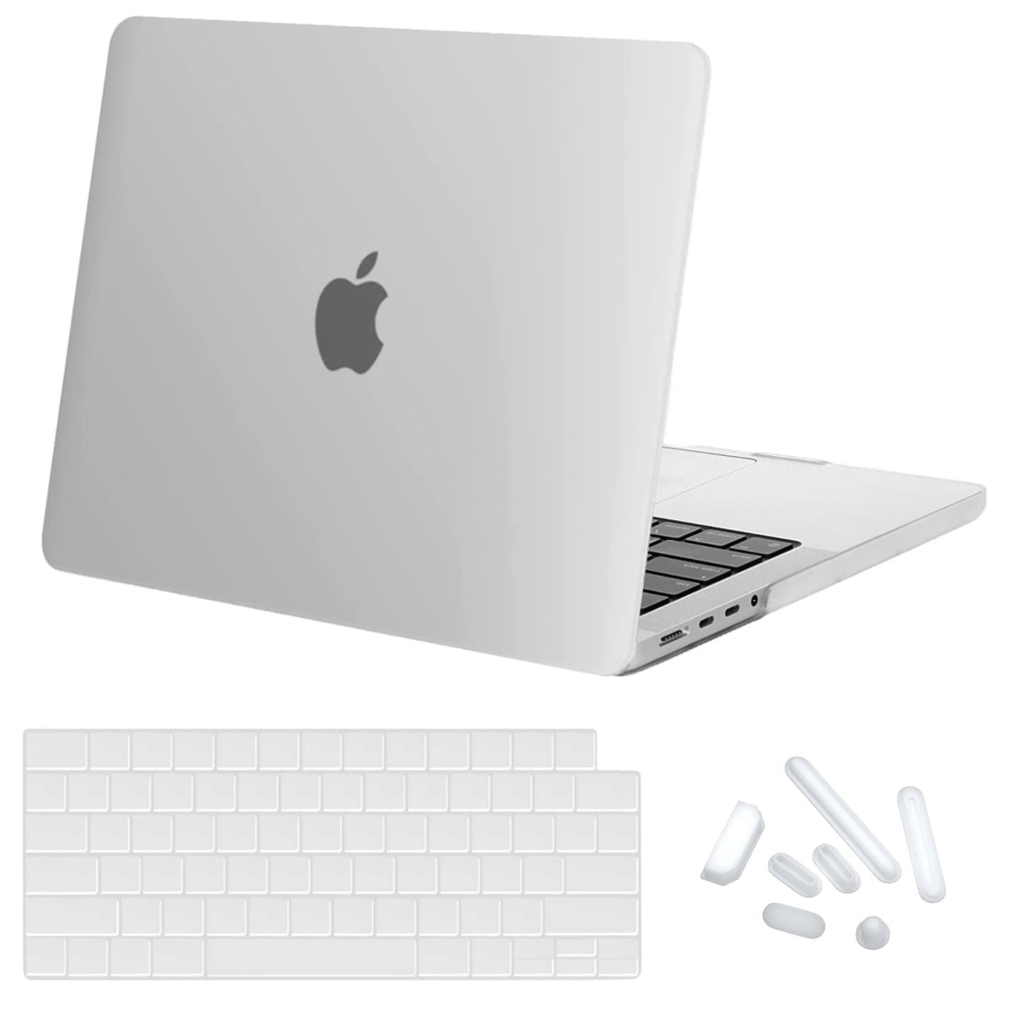 E-Sell Enterprise, Hard Shell Plastic Case Cover for MacBook Pro (14� Inch) M2 M1 (A2779)(A2442) Pro/Max Chip Release (2023/2022/2021) with Key Guard & Dust Plugs (Frost White) (B0C3ZSMQXP) Amazon Price History, Amazon Price Tracker