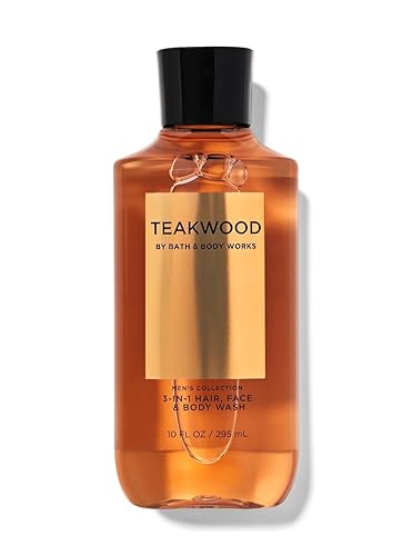 Miniatura 3 de Bath and Body Works, Signature Collection Teakwood 2 en 1 para cabello + gel de baño (10 onzas)
