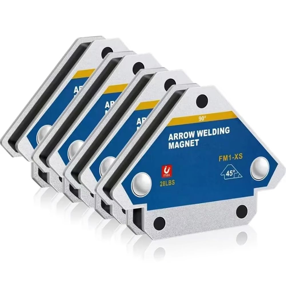 Jnchdghwa As Shown Multi-Angle Magnetic Welding Fixer 4Pcs 45° 90° 135° Ferrite Auxiliary Locator Tools Weld Positioner