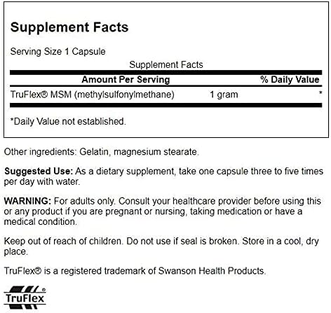 MSM 1,000 mg