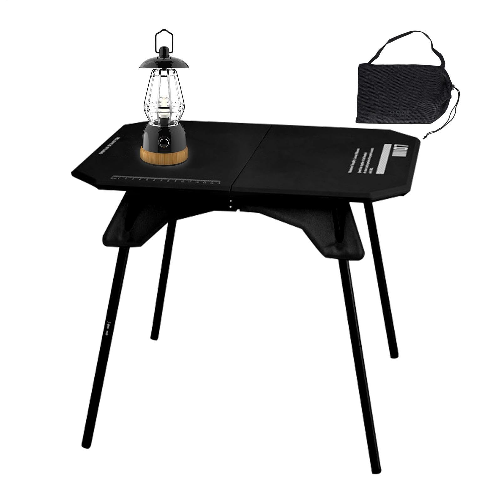 Mesa Plegable para en Camping Superficie Antideslizante, Multifuncional,