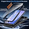 Funda Hensinple para Samsung Galaxy S26 FE/S25 FE con protector de pantalla, negro | Funda protectora de TPU resistente, militar, a prueba de golpes, de cuerpo completo para Samsung S26 FE/S25 FE 8