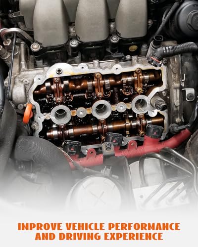 Image of Left&Right Valve Cover Gasket Set Fit for Audi A4 A5 A6 A7 A8 Q5 Q7 S4 S5 SQ5 Models, Fit for Porsche Models, Fit for Voklswangen Models Replace VS50865R VS50541
