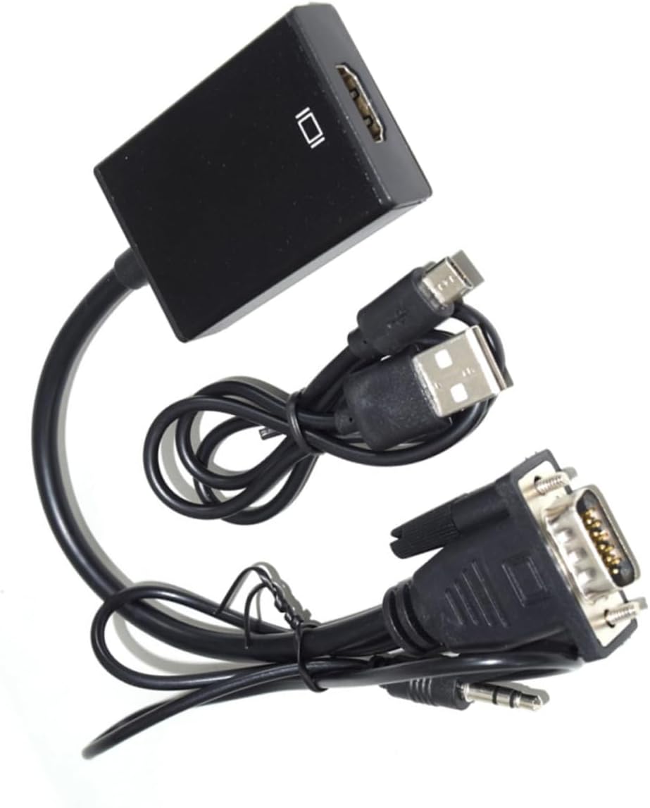 OSALADI VGA to Digital Video Interface Cable Adapter Converter with Audio