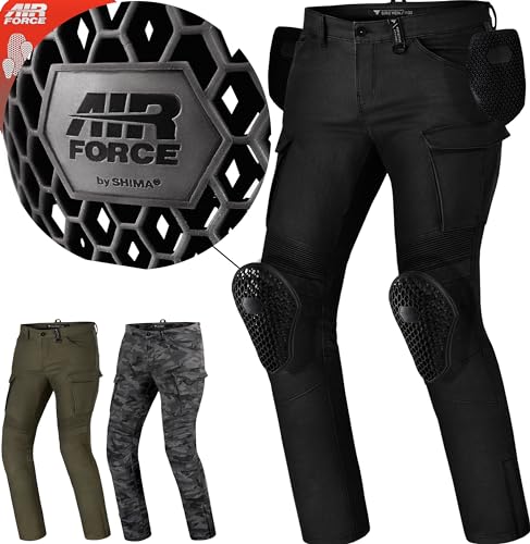 SHIMA GIRO 2.0 Motorradhose Herren - Elastische Regular Fit Cargo Biker...