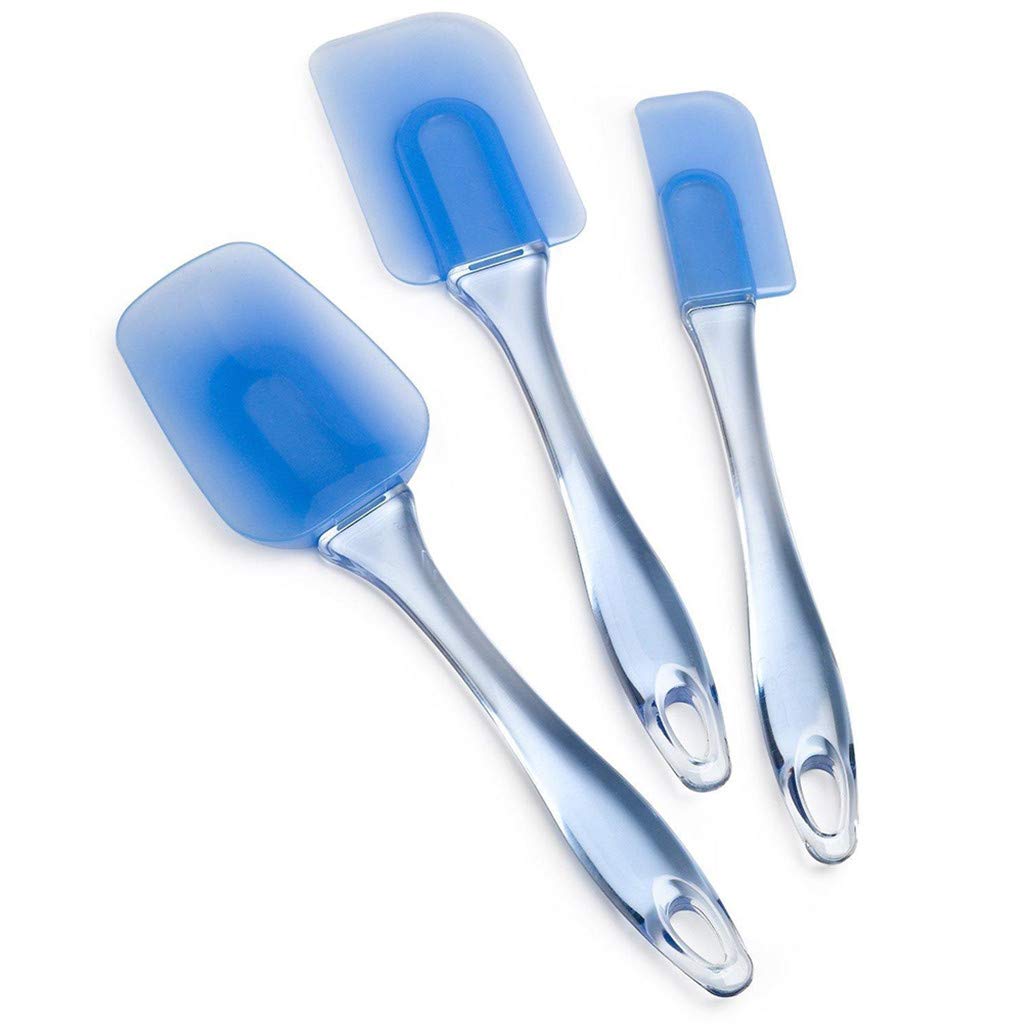 KISSFRIDAY Silicone Spatulas Heat-Resistant Set Non Stick Rubber Baking Flexible Cooking Spatulas