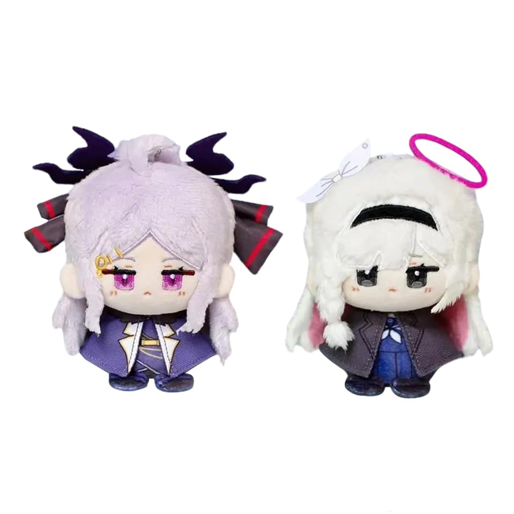 Zhongkaihua Colgante de anime Sorasaki/Plana llavero de felpa de 12 cm, adornos de 2 piezas | Bonita figura de relleno suave, colección de mercancía de anime, decoración de mochila, llavero, regalos