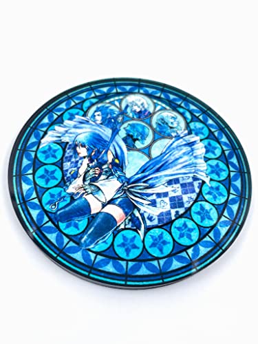 Gaming Coasters - Acrylic Coasters - Gamer Coasters - Gamer Gifts - Glass Coasters - Kingdom 2 3 - Wayfinder - Hearts Coasters (Aqua)