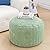Round Pouf Ottoman Stuffed Velvet Floor Pouf Footrest,Foot Stool, Bean Bag Floor Chair for Bed Room Living | Room | Accent Seat 20x12inches with Filler (Sage Green)