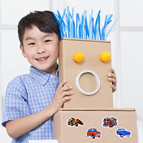12Sheets Car Transport Digger Stickers,Car Trucks Airplane Theme Kids Stickers Teacher Reward StickersDIY Decor Decal,3D Puffy Stickersfor Kids DIY Scrapbook Craft Activities Party Bag Fillers