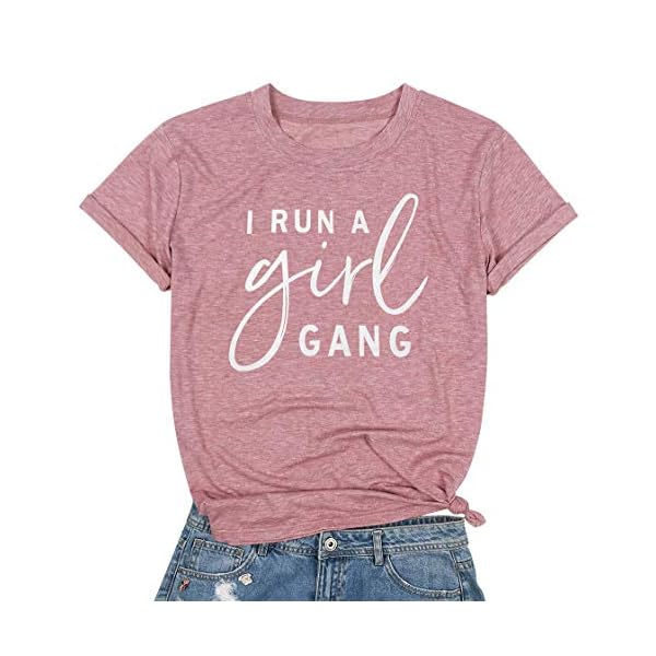 MOUSYA-Womens-I-Run-A-Girl-Gang-T-Shirt-Girl-Mom-Shirt-Short-Sleeve-Letter-Printed-Round-Neck-Summer-Casual-Tee-Tops MOUSYA Womens I Run A Girl Gang T-Shirt Girl Mom Shirt Short Sleeve Letter Printed Round Neck Summer Casual Tee Tops Red