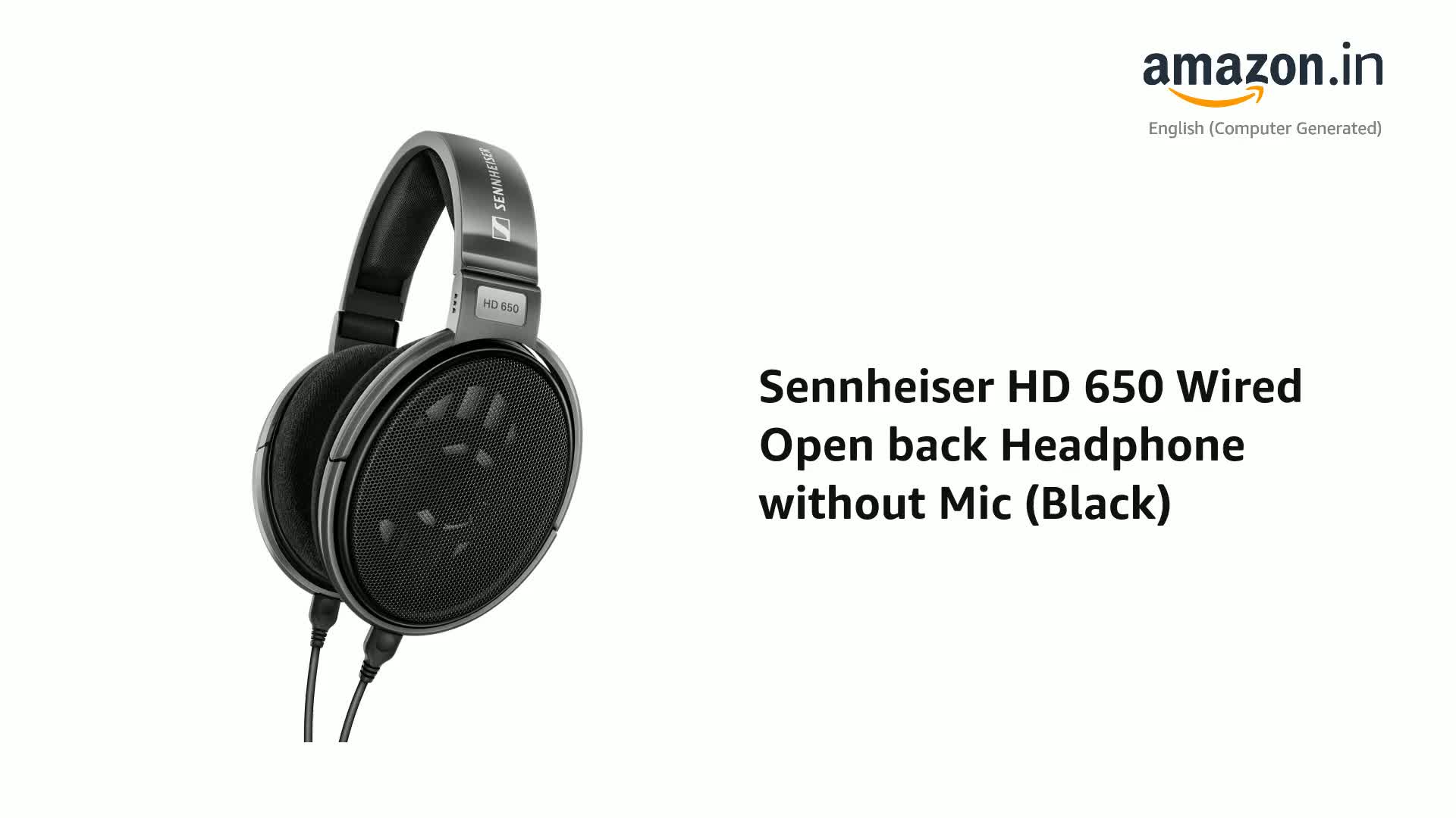 Sennheiser HD 650 Wired Open back Headphone without Mic (Black) :  Amazon.in: Electronics