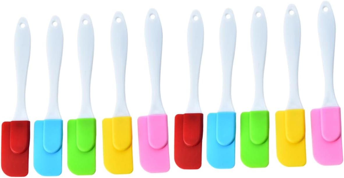10 Piece Silicone Kitchen Scraper Tool for Cake Decorating Cream
