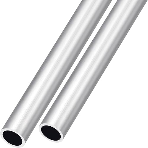 Miniatura 37 de METALLIXITY Tubo de aluminio 6063 (0.236 in de diámetro exterior x 0.118 in de diámetro interior x 11.811 in de largo), 2 piezas, tubo redondo