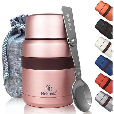 Mebanix 400ml Food Flask with Spoon Cover