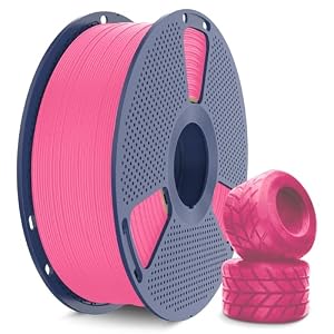 SUNLU TPU 3D Drucker Filament, 1KG Hochgeschwindigkeits 95A TPU Filament 1.75mm, Flexibles 3D Filament für schnellen Druck, Maßgenauigkeit +/-0.03mm. (TPU Rosa)