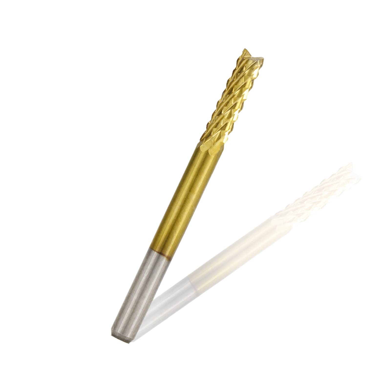 10-teiliger Hartmetall-Schaftfräser, 0,5–3,175 mm, PCB-Fräser-Set, nanobeschichteter Hartmetall-Schaftfräser for PCB-Maschinen, CNC-Schneidwerkzeug(10pcs 3.175mm)