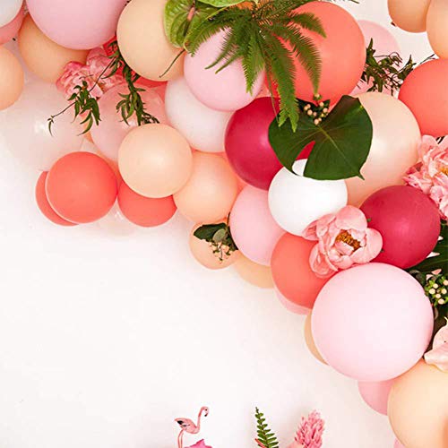 Image of KALOR Coral Red Balloons,100 Pcs 5 Inch Mini Matte Latex Balloons for Balloon Garland Arch, Birthday Decoration, Wedding Party, Baby Shower Decorations