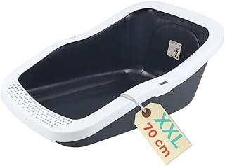 XXL Cat Litter Tray Large Cat Litter Tray 70 cm Cat Toilet Open Cat Litter Tray High Edge Cat Litter Tray without Lid Cat Litter Tray Large Cats Jumbo 70 cm product image