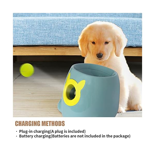 ptlsy-Automatic-Dog-Ball-Launcher-Interactive-Puppy-Pet-Ball-Indoor-Thrower-Machine-for-Small-and-Medium-Size-Dogs-3-Balls-Included-2-inch Interactive Ball Thrower Machine for Puppies
