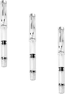 SUPVOX 3pcs Refillable Ink Watercolor Brush Pens Portable Fountain Style Calligraphy Practicing Pens for Students and Artists