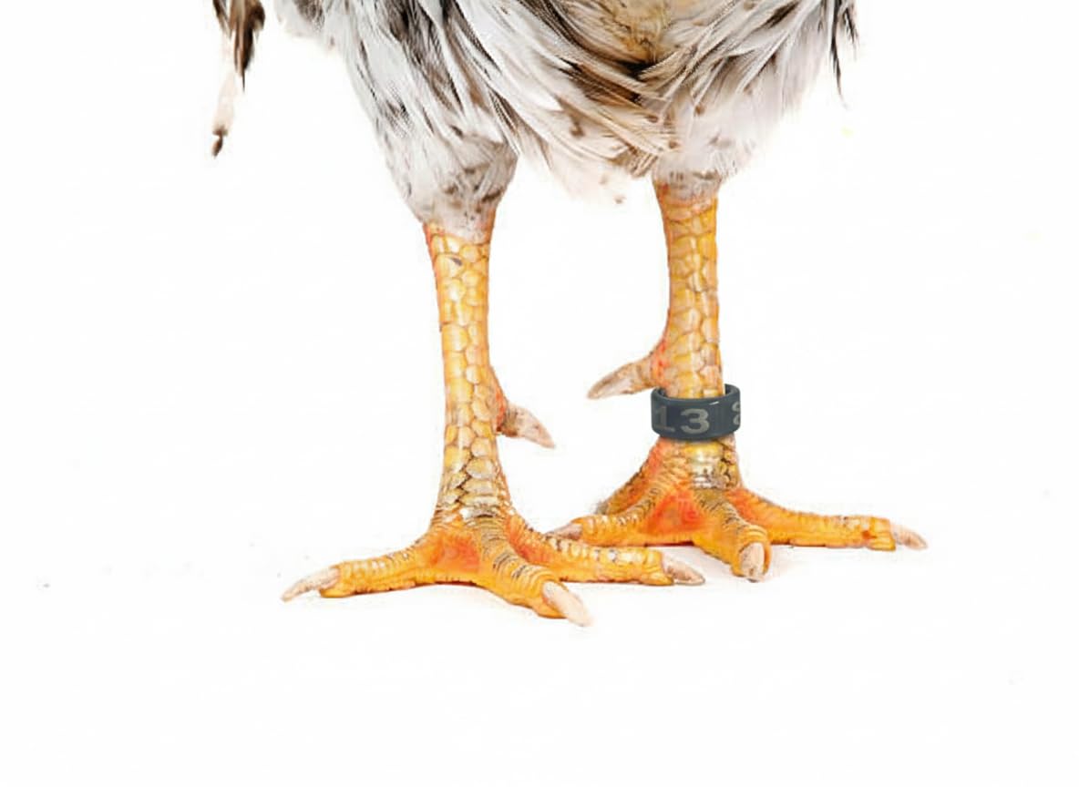Genérico Anillas de Identificación para Aves Pack 25 uds Anillos Cerrados 2026 Color Gris para Las Patas de Gallinas, Anátidas, (18MM) — view 2
