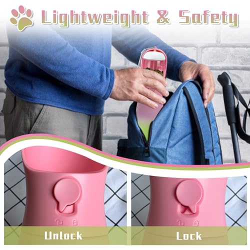 image for MITOCAPY Dog Water Bottle Portable, 19Oz Large Capacity Leak Proof Dog