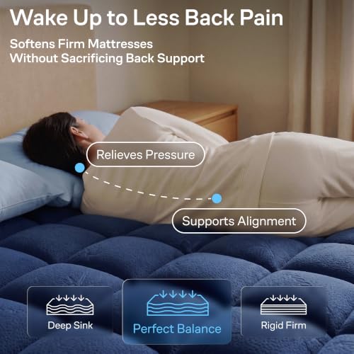 Image of Niagara Sleep Solution Twin XL Ultra Soft Mattress Topper-Back Pain Relief