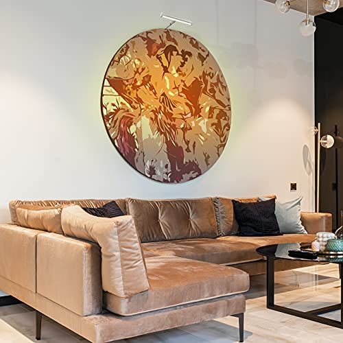 Ciata Picture Light, Picture Frame Light, 7-Inch, Integrated Led, 3000K, 2 Watt (40W Eqv) Metal Wall Mount Artwork Display Light, With In-Line On/Off Switch In Brushed Nickel Finish #TOP2