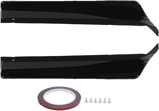 2 Pcs Rear Bumper Side Diffuser Left Right Lightweight Easy Install for Subaru Impreza STI VA 2015 2021 Glossy Black Glossy Black