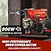 Enventor Hammer Drill, 900W 0-3000RPM Electric Corded Hammer Drill, Variable Speed, 13mm Chuck, 360° Auxiliary Handle, with 36pcs Accessories for Concrete, Iron Plate, Masonry and Wood