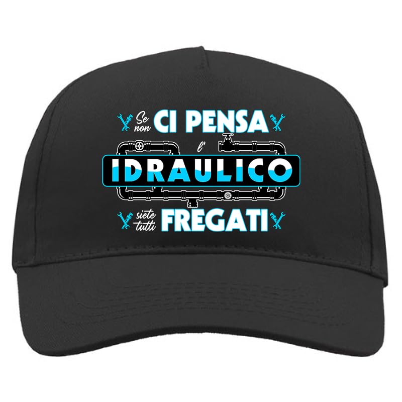 💗 Cappellino premium Idraulico. Bellissimo da indossare, col suo cotone morbido e traspirante è ideale per le emozioni degli affetti che ci fanno battere il cuore.