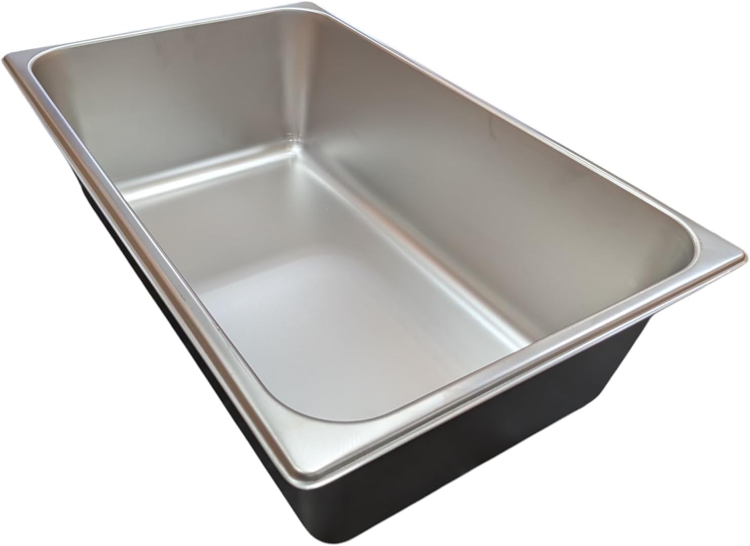 SUNRISE Commercial Grade Stainless Steel Straight-sided Hotel Pan, NSF listed (3, Full Size x 1")