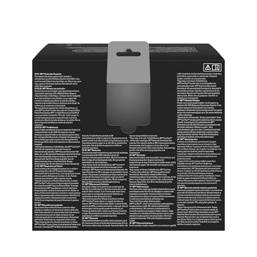 3M Aura Maske für Dämmstoffe und Hartholz 9332+, FFP3, mit Ventil, 10 pro Packung