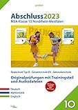 Abschluss 2023 - Realschule NRW - Aufgabenband: Musterprüfungen mit Trainingsteil für die Fächer Deutsch, Mathematik und Englisch - Bergmoser + Höller Verlag AG 