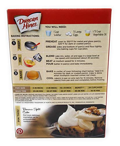Duncan Hines Signature Cake Mix Banana Supreme 16.5Oz (Pack Of 3) By Duncan Hines Signature #TOP1