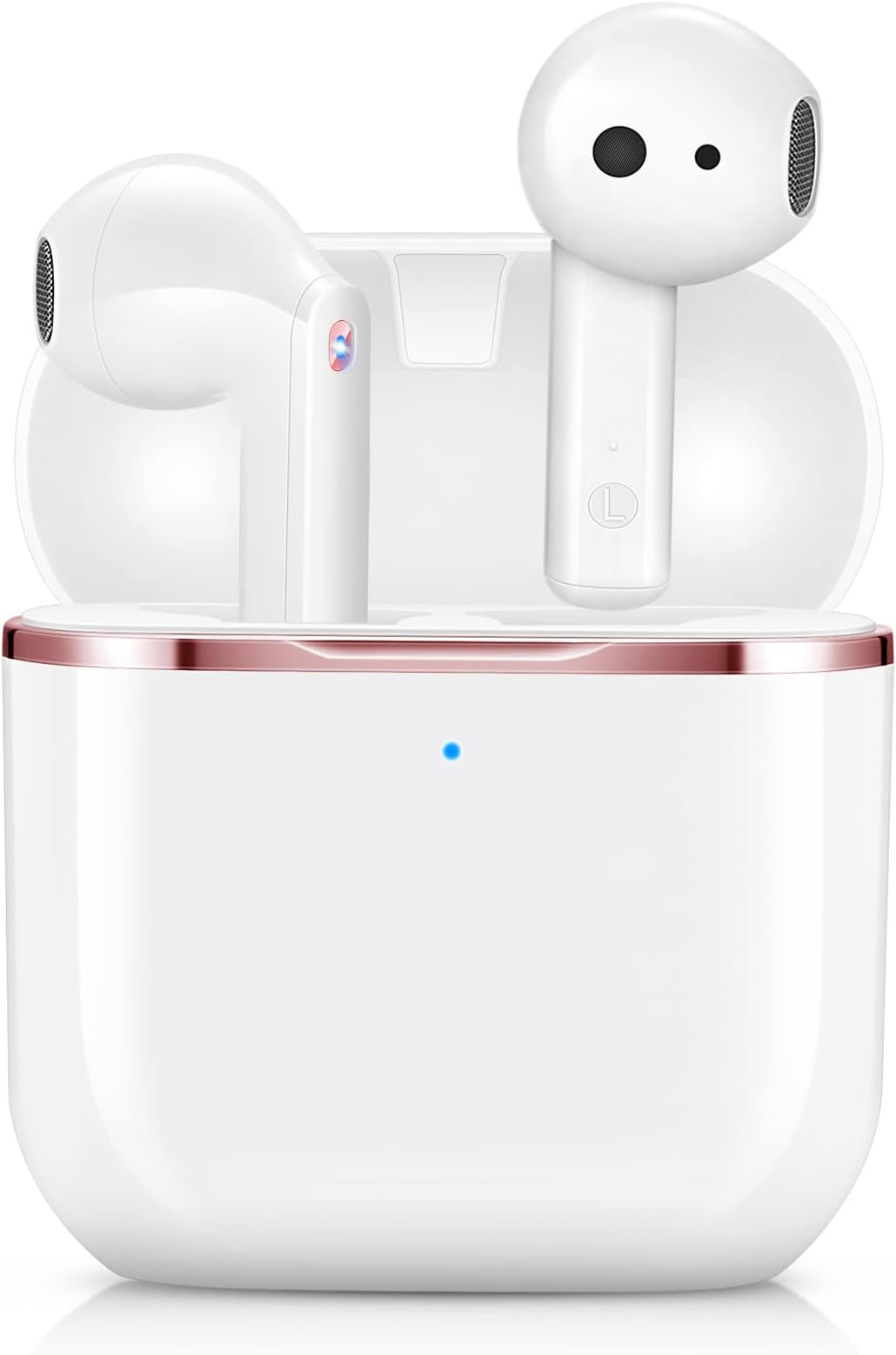 yobola Wireless Earbuds, Wireless Headphones, IPX5 Waterproof Wireless Earphones Touch Control, Bluetooth 5.1 Earbuds, 25 Hrs with USB-C Charging with Running