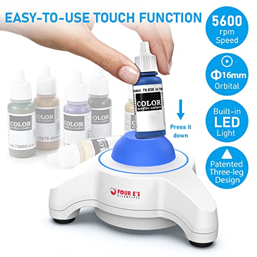 Mini Vortex Mixer FOUR E'S SCIENTIFIC Lab Vortex Shaker, 5600rpm